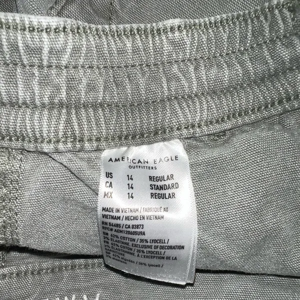 American Eagle Cargo Stretch Straight Pant in Green Size 14 Regular - Image 11