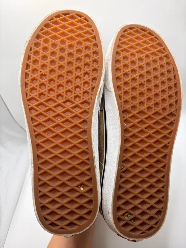 Vans Sk8-Hi Brown Canvas High Top Sneakers Men’s 6 Women’s 7.5 Skate Shoes - Image 9