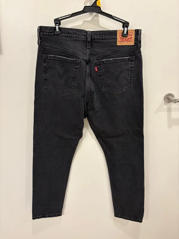 Levi’s 501 Denim Jeans Button Fly Black - Image 2
