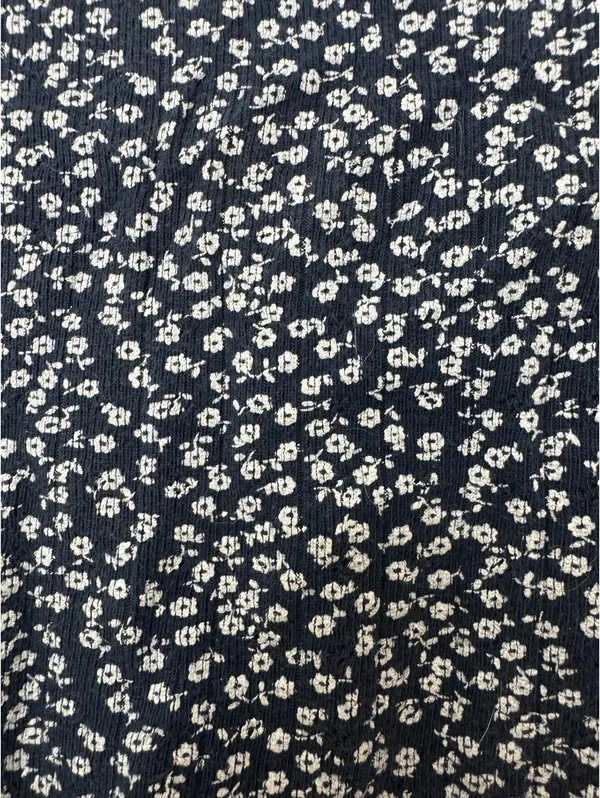 Brandy Melville Navy Floral Top - Image 3