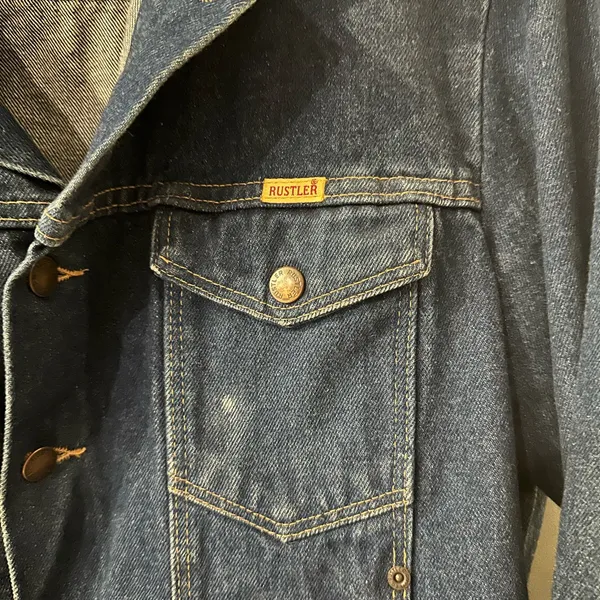 Vintage‎ Rustler denim jacket size M - Image 4