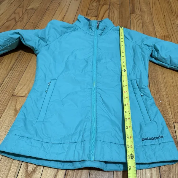 Patagonia‎ Teal Green Softshell Quilted Jacket Size XS - Image 6