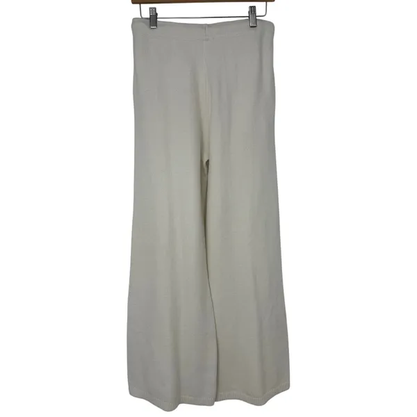 Haven Well Within Organic Cotton Pintuck Wide Leg Sweater Knit Lounge Pants S - Image 3