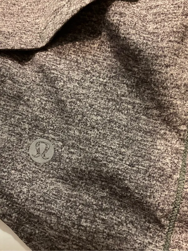 Lululemon Speed Up Short Long *4" Updated Fit Heather Lux Multi Gray Black Sz 4 - Image 8