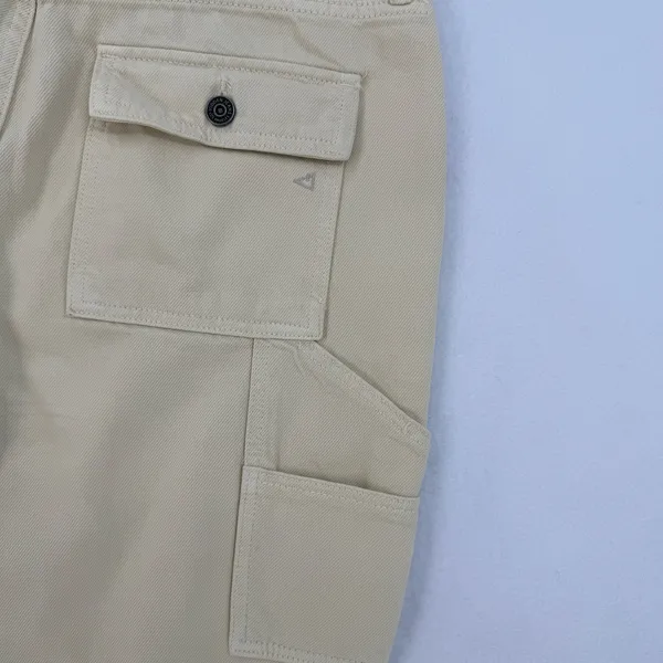 Hidden Los Angeles Cream Ivory Wide Leg Cargo Painter Pants Jeans Utility Sz 31 - Image 8
