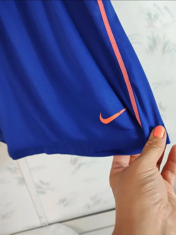 Nike Dri-Fit Training Shorts M Blue Orange - Image 4