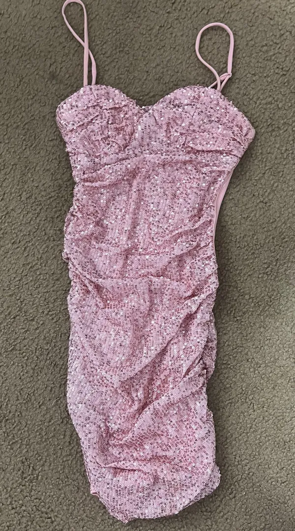 Hello Molly What A Glamour Pink Sequin Dress - Image 5