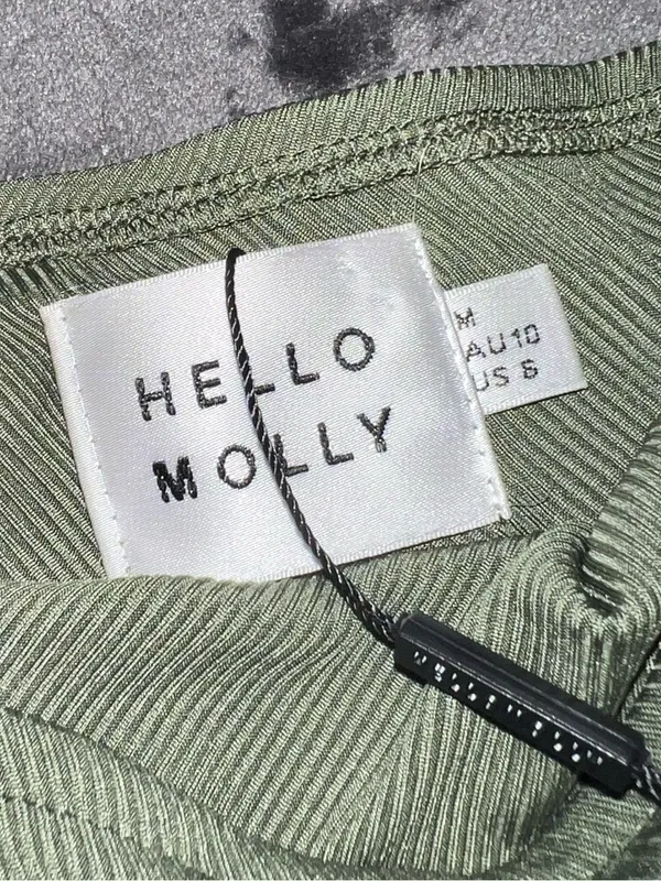Hello Molly Airplane Mode Midi Dress in Green Size 6 New with tag - Image 10