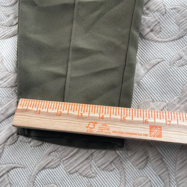 Ted Baker‎ London Olive Green Drawstring Jogger Trousers Size 0 Tapered Pants - Image 8