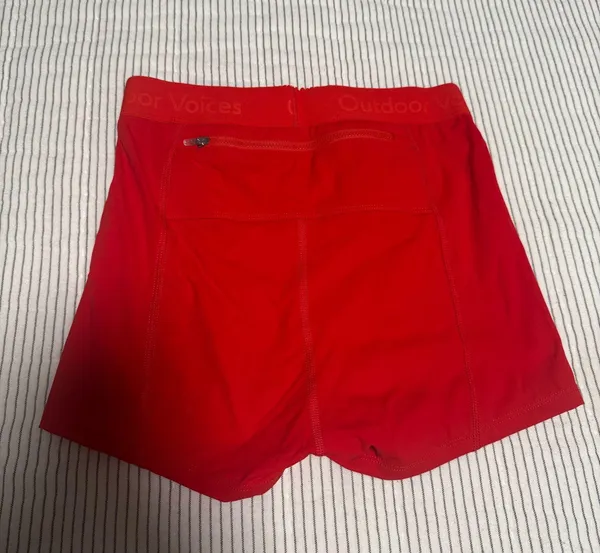 Red Outdoor Voices Bloomer Shorts  - Image 2