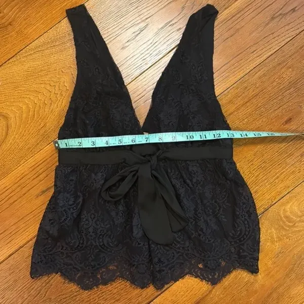 Free People Black Chante Lace Tank Top Size XS - Image 7