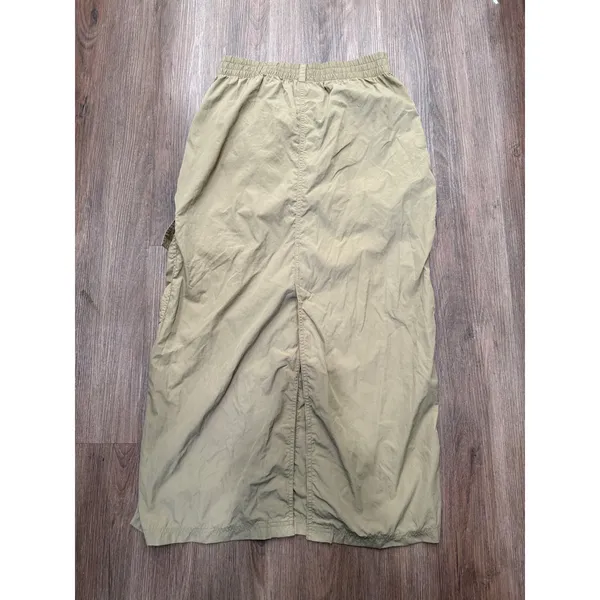 OFFLINE by Aerie Womens Tan Khaki Nylon Cargo Maxi Skirt Elastic Waist Size M - Image 3