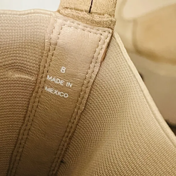 Steve Madden Hesitant Sand Suede Block Heel Pull On Mid Calf Fashion Boots Sz8 - Image 10