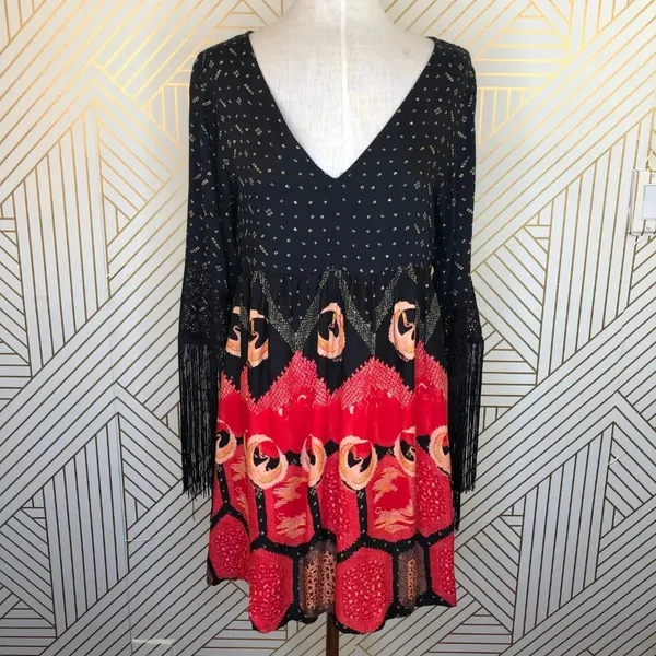 MINKPINK Dancing Crane‎ Fringe Dress - Image 3