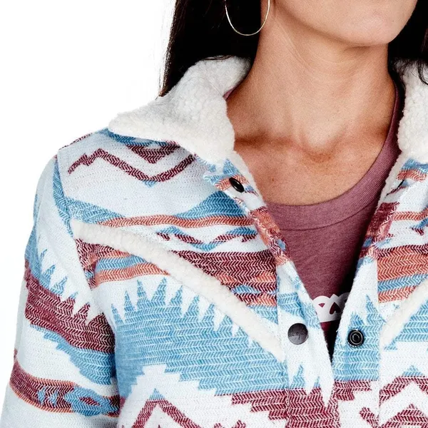Wrangler Retro Sherpa Lined Western Jacquard Jacket Women’s XL - Image 2