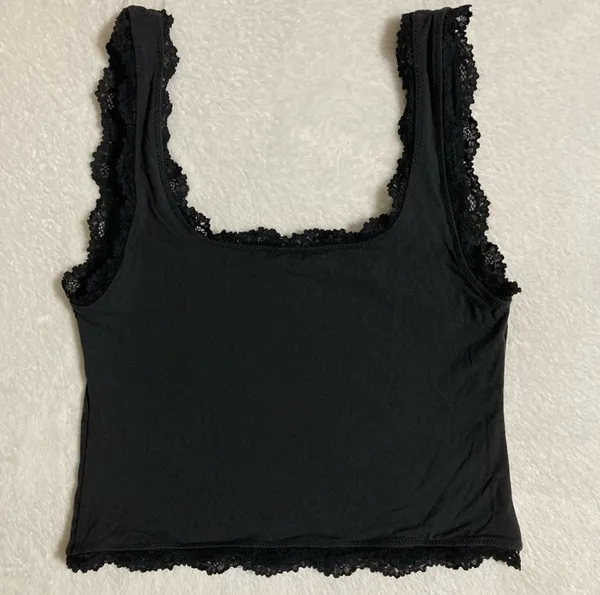 SKIMS Fits Everybody Lace Tank Top - Image 4