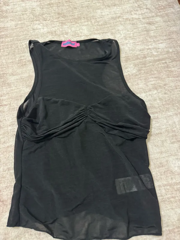 Edikted Erica sheer gathered top size small - Image 2