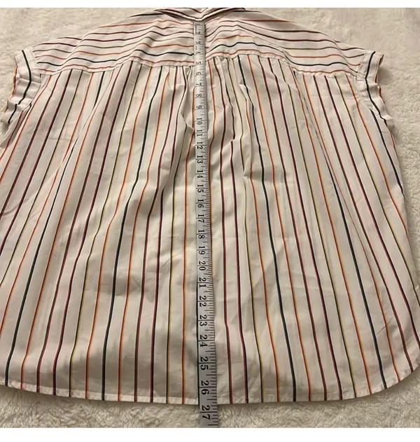 Madewell Central Shirt in Sadie Stripe- Size S - Image 5
