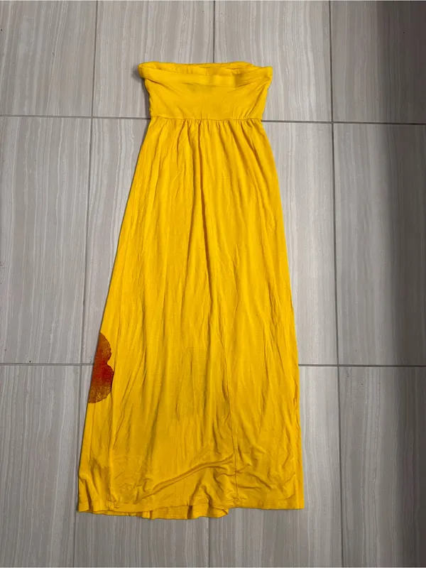 Moa Moa Y2K Strapless Dress with Flower Print - Image 6