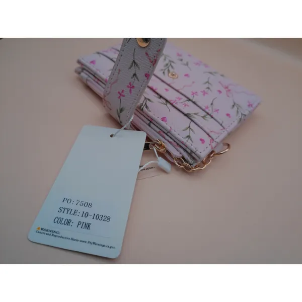 Blush Crush‎ Pink Floral Bow Vegan Leather Wallet NEW - Image 7