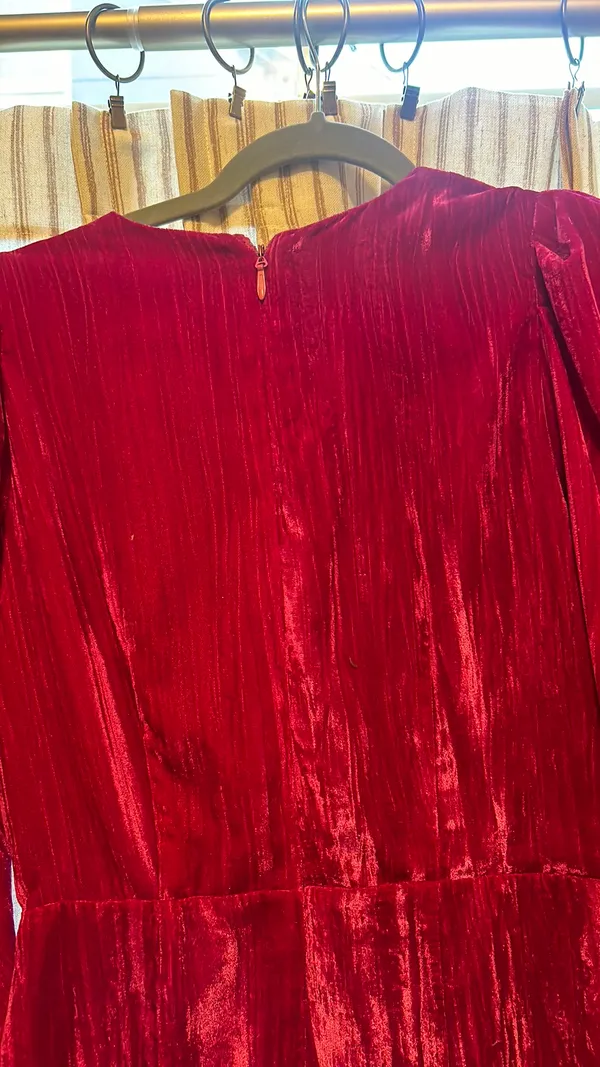 Adelyn Rae Pink Velvet Dress - Image 6