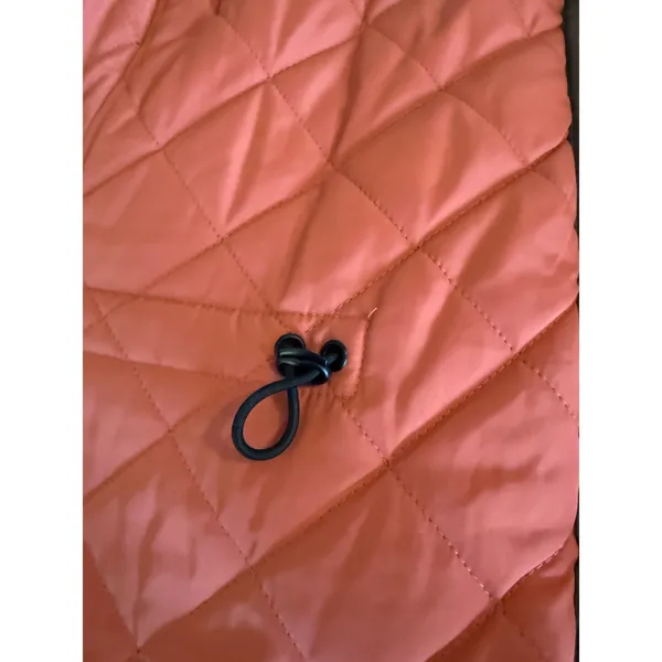 Universal Standard Reversible‎ Quilted Long Coat Brown Orange Hooded Parka Small - Image 8