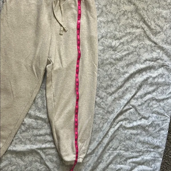 American Eagle Outfitters Cream Lounge Pants - Image 8