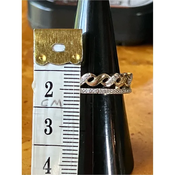 Natural White Diamond Ring Size 7 Gold - Image 8