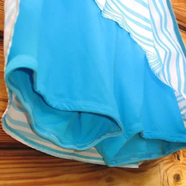 Lululemon Run: Track Attack Skirt Twin Stripe Spry Blue / Spry Blue - Image 8