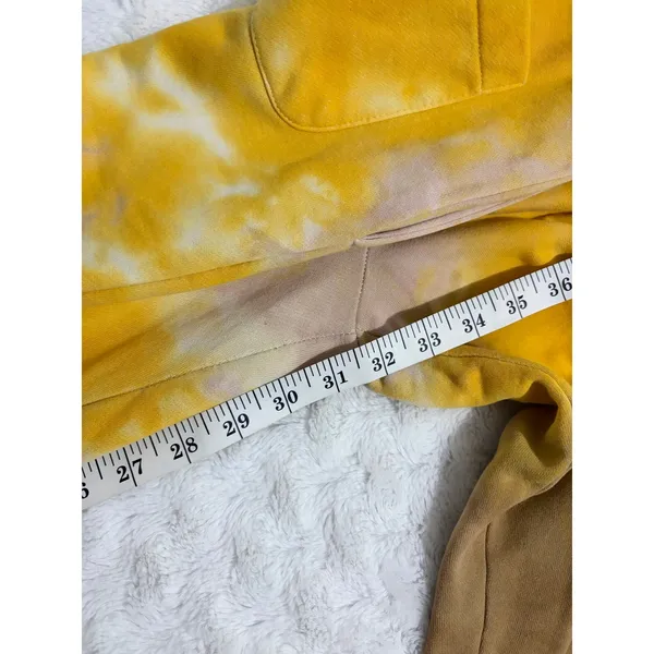 Urban Outfitters Out From Under Yellow Tie Dye Flower Jogger Sweatpants M - Image 8