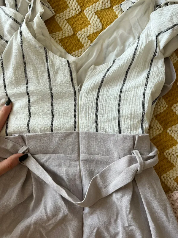 Boutique Striped Romper - Image 7