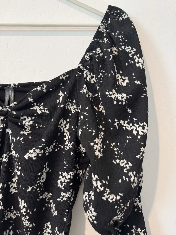 Anthropologie Floral Sweetheart Top Small Dark Coquette Cottagecore Prairie Chic - Image 4