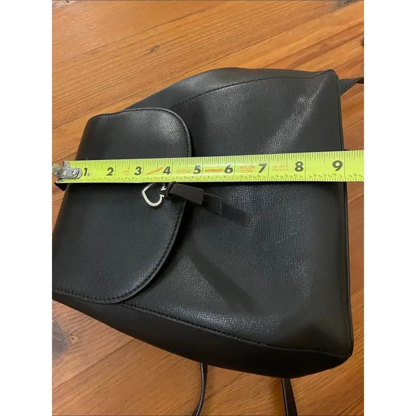 Kate Spade Adel Medium Flap Backpack Bag Black Grain Leather WKRU6412 - Image 10
