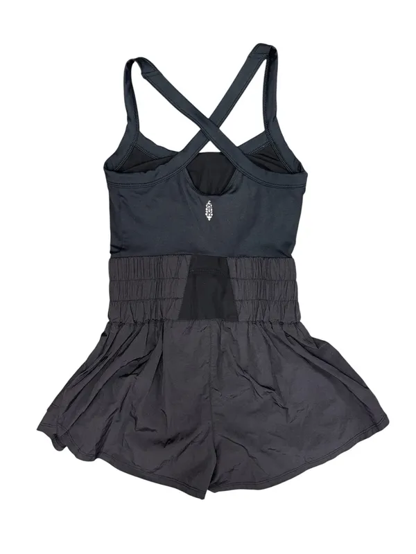 Free People FP Movement Way Home Sleeveless Cross Back Skortsie Black XS - Image 5