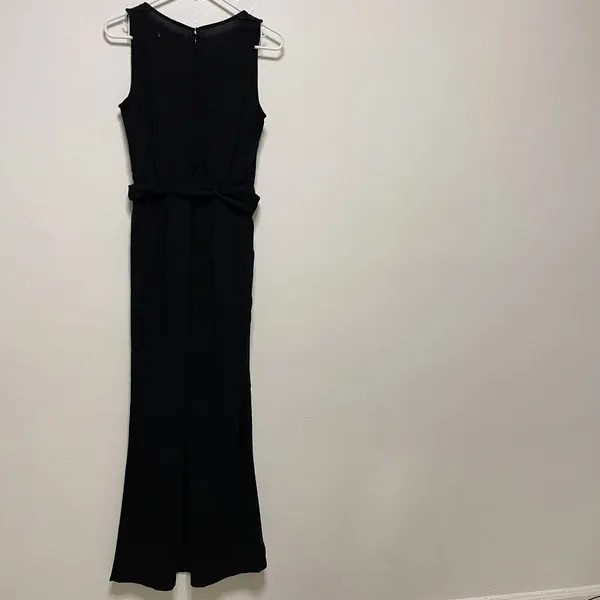 Abercrombie & Fitch Black V- Neck Sleeveless Jumpsuit - Image 8