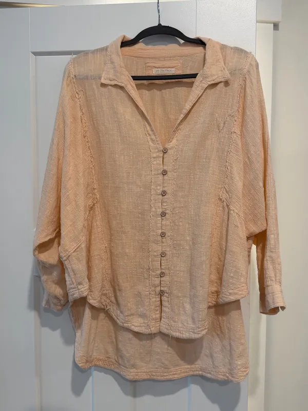 Linen Free People Button Up - Image 4