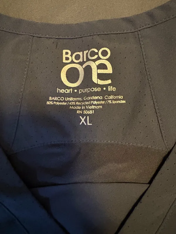 Scrub Top Barco One Gray Size XL - Image 2