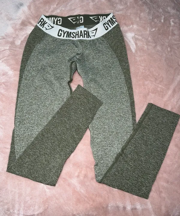 Gymshark Flex Leggings Khaki / Sand - Image 4
