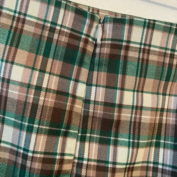 {Zara} Brand New Multicolored Plaid Mini Skirt - Image 7