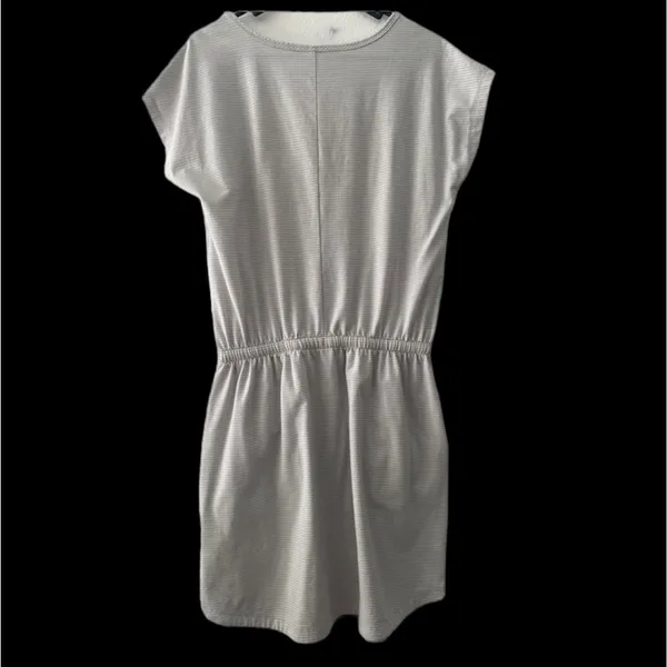 The North Face Striped Blouson Dress Womens‎ Size S/P Waist Tie Short Sleeve - Image 4