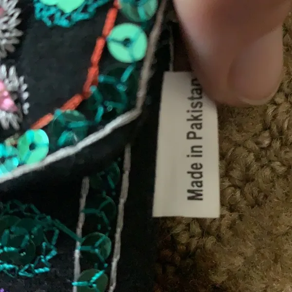 Artisan Purse Made in Pakistan Crossbody Sequin Beaded Embroider Handmade Small - Image 4