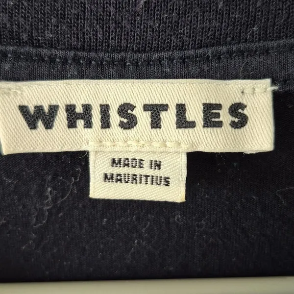 Whistles Womens T-Shirt Ca Va Graphic French Slogan Black Small - Image 4