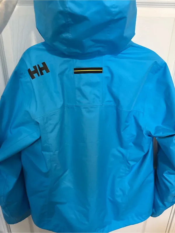 XL Helly Hansen Cyan Crew Hooded Jacket - Image 4