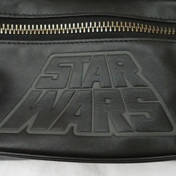 RARE Coach x Star Wars Black Leather Logo Unisex Adjustable Belt Bag - Image 2