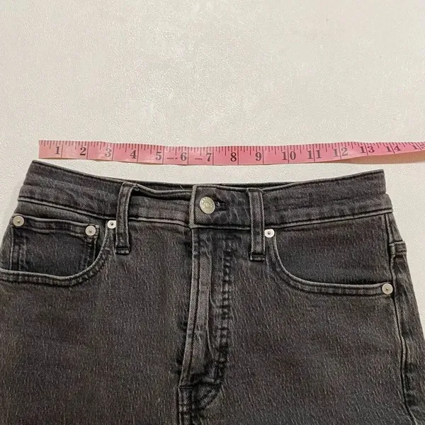 Madewell The Perfect Vintage Jean Black Wash Mom Jeans Size 25 - Image 7