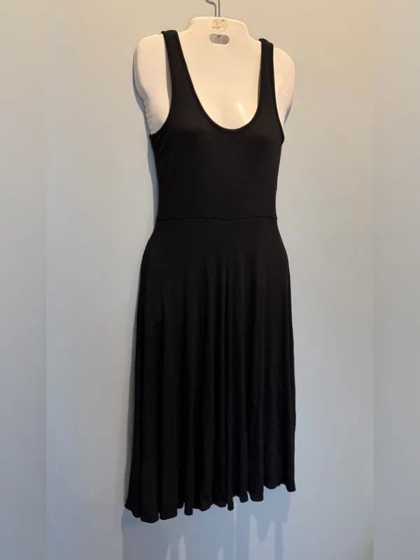 Marine Layer Lexi Fit and Flare black sleeveless midi dress Size XSmall NWT - Image 10