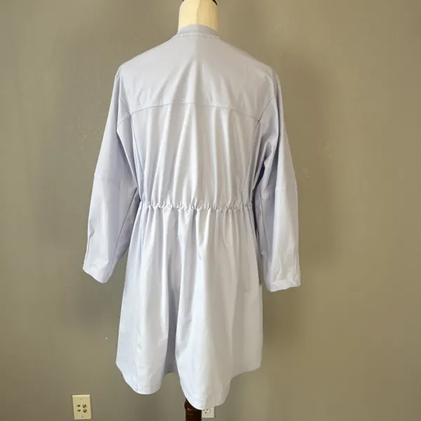 Lululemon Womens WovenAir‎ Snap Button Front Dress Size 4 Heathered Pastel Blue - Image 7
