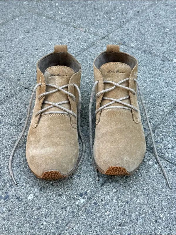 Eddie Bauer Tan Suede Transition Chukka Ankle Booties Boots • Sz 9.5 - Image 2