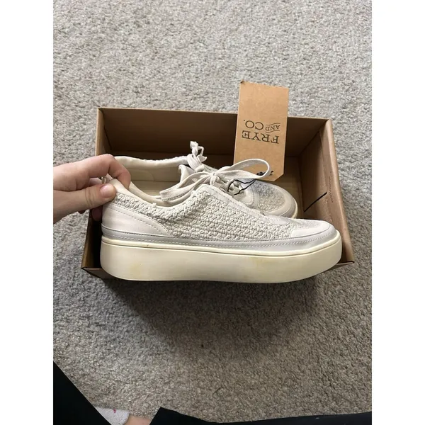 Frye and Co. Taylor Womens Sneakers Winter White‎ NWT Size 7.5 - Image 5