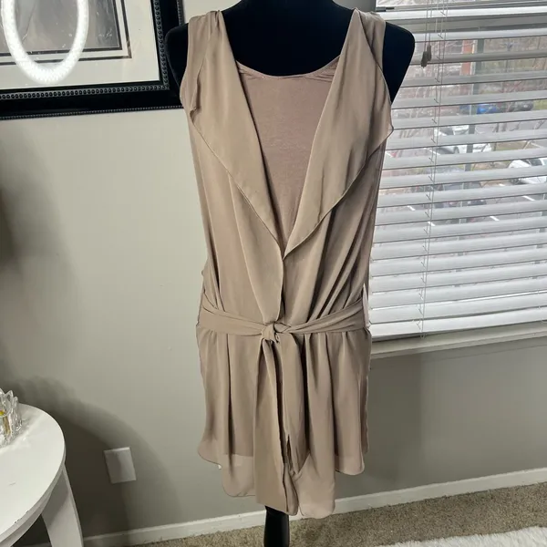 Intimissimi tank double layer tie front small‎ Tan - Image 10
